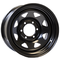4x4 wheel 4WD rim steel 15X8 suits Patrol/80 series/Hilux 6x139.7 black triangle holes (sunraysia) Dynamic