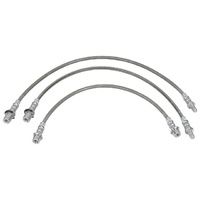 Braided Extended Brake Line Kit ABS Front & Rear for Toyota Landcruiser 80 105 series 2" 3" inch lift ADR Approved