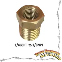 EGT Reducing Bush 1/4" BSP to 1/8" NPT Female 03-024-04N02 