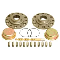 Trail Gear Creeper Flanges Drive Flange Kit w/ Dowel Pins, Drill Bit and Dust Shield for Toyota LandCruiser 40 60 80 series & Hilux Live Axle 