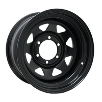 4x4 wheel 4WD rim steel 16X8 for Toyota LandCruiser 76/78/79/105 5x150 Black triangle holes (sunraysia) Dynamic 1400kg