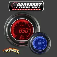 Prosport EVO Digital EGT Gauge Red Blue 52mm Exhaust Gas Temperature Pyrometer