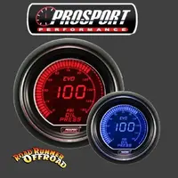 Prosport EVO Digital Fuel Pressure Gauge PSI Red Blue 52mm 