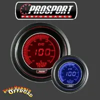 Prosport EVO Digital Water Temp Gauge Red Blue 52mm