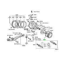 Genuine Toyota spindle Gasket - outer 80/105 Series LandCruiser