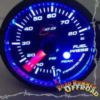 Racetech 52FPWBSWLS-P(PSI) - BLUE- Fuel pressure Gauge 52mm PSI with audible Alarm