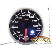 Racetech 52OTWGSWLS-P(^C) - GREEN - Oil Temp Gauge 52mm with audible Alarm