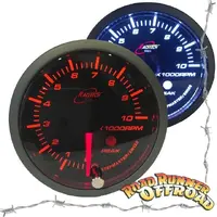 Racetech 52TALSWLS-P - AMBER - Tachometer Gauge 52mm with audible Alarm 