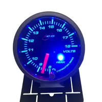 Racetech 52VOWBSWLS-P - BLUE - 12 Volt Gauge 52mm with audible Alarm 