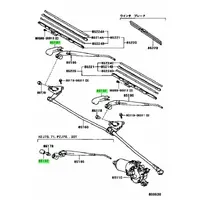 Genuine Toyota 85292-60020 Cover, windshield wiper arm