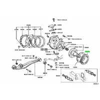 Genuine Toyota spindle dust Seal - large 80/105 Series LandCruiser