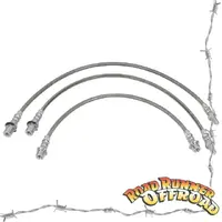 Braided Extended Brake Line Kit ABS Front & Rear for Toyota LandCruiser 80 105 series 2" 3" inch Lift ADR Approved