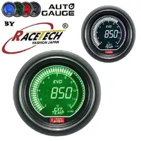 AGEVOWGEGT Auto Gauge EVO Digital Green/White EGT Exhaust Gas Temperature Pyrometer Gauge 52mm 