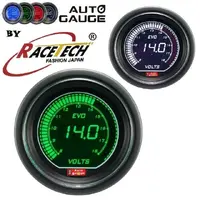 AGEVOWGVO Auto Gauge EVO Digital Green/White Volt Gauge 52mm