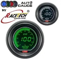 AGEVOWGWT Auto Gauge EVO Digital Green/White Water Temperature Gauge Celsius 52mm