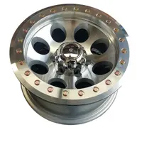 Offroad Alloy Genuine Beadlock Wheel Rim POLISHED Round Holes 16x8 -25N 6x139.7 for Nissan Patrol GQ Y60 GU Y61