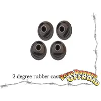 2 degree Rubber Caster Correction Bushes for Nissan Patrol GQ Y60 GU Y61 & for Toyota LandCruiser 76 78 79 80 105 series