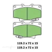 Protex Ultra 4WD Front Brake Pads for Toyota LandCruiser FZJ80 HDJ80r HZJ80