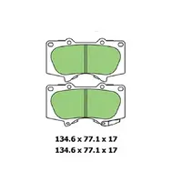 Protex Ultra 4WD Front Brake Pads for Toyota Hilux GUN126 V87 V98 Pajero Prado 120 150 