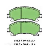 Protex Ultra 4WD Front Brake Pads for Isuzu D-MAX/MU-X RC/RG Colorado