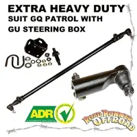 Adjustable Drag Link Steering Arm Extra Heavy Duty for Nissan Patrol GQ Y60 (with GU Y61 Steering box)