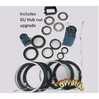 Swivel Housing Kit for Nissan Patrol GQ Y60 including GU hub nut upgrade and tool