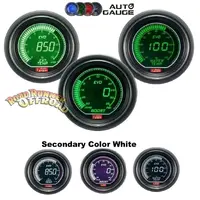 Auto Gauge EVO Digital Green/White BOOST & EGT & WATER TEMP Gauge Kit 52mm