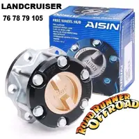 AISIN MANUAL Free Wheeling Locking Hub for Toyota LandCruiser 76 78 79 105 ALL VDJ HZJ FZJ (With Solid Axle) 8/99-ON Hubs