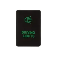 Hulk Push Button Switch - for Late Toyota - Driving Light - GREEN