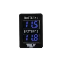 Hulk Dual DC Voltmeter - for Toyota (late) applications - Blue