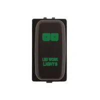 Hulk Push Button Switch - Mitsubishi - Work Light - GREEN