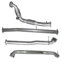 Hulk STAINLESS STEEL EXHAUST Kit WITH MUFFLER DELETE - Ford RANGER & MAZDA BT-50 2011-08/2016