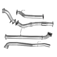 Hulk Stainless Steel Exhaust Kit Holden Colorado Isuzu D-MAX RC T/Cab SWB 3050mm