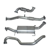 Hulk Stainless Steel Exhaust Kit with Muffler Delete - Nissan Patrol GU Y61 Wagon 3.0 CRD 4WD 2000-11/2016