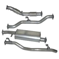 Hulk Stainless Steel Exhaust Kit With Muffler Delete - for Toyota LandCruiser 79 Series Twin Cab 4.5TD 1VD V8 Non-DPF