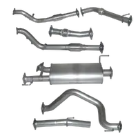 Hulk Stainless Steel Exhaust Kit With Muffler Delete - for Toyota LandCruiser 200 Series 1VD V8TD Non-DPF 2007-15