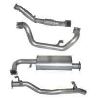 Hulk Stainless Steel Exhaust Kit With Muffler Delete - for Toyota LandCruiser 79 Series Single Cab 4.5TD V8 1VD Non-DPF 2007-15