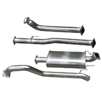 Hulk Stainless Steel Exhaust Kit with Muffler Delete - for Toyota Hilux GUN Series SR/SR5 2.8TD DPF-Back 2015-ON