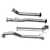 Hulk Stainless Steel Exhaust Kit With Muffler Delete - for Toyota Hilux D4D 2.8L 08/2015>