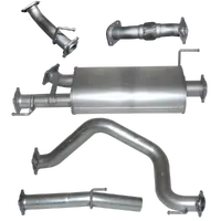 Hulk Stainless Steel Exhaust Kit With Muffler Delete - for Toyota LandCruiser 200 Series 4.5 V8TD DPF-Back 2015-ON