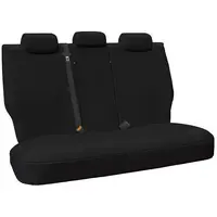 Hulk Rear SEAT COVERS - Ford RANGER PX - PX III & MAZDA BT-50 UR - Black CANVAS