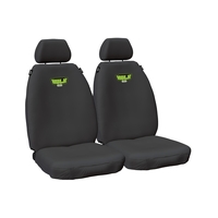 Hulk Front Seat Covers - for Toyota Hilux - Grey Canvas