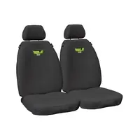 Hulk Front Seat Covers - for Toyota LandCruiser 17-Current - Grey Canvas