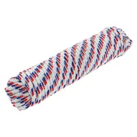 Hulk Diamond Braided Poly Rope (Red/WHITE/Blue) 9.5mm X 30M