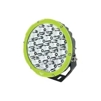 Hulk 7" Round LED Driving Lamp - GREEN Bezel