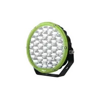 Hulk 9" Round LED Driving Lamp - GREEN Bezel