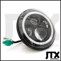 JTX Custom 7 LED headlights high beam/low beam coloured halo ADR approved