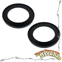 Pair of 10mm Trim Coil Spacer Rear Black for Toyota LandCruiser 200 series VDJ100 UZJ100