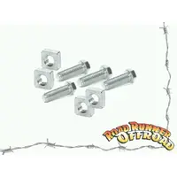 Winch Mounting bolts Set Warn Low Mount 4 bolts and square Nuts