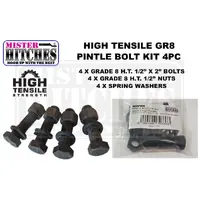 Mister hitches pintle bolt Kit 4pc